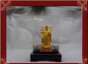 批發0千足電鑄絨沙金 財源廣進辦公家居工藝品